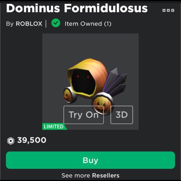 Other Dominus Roblox Limited Poshmark - all dominus roblox